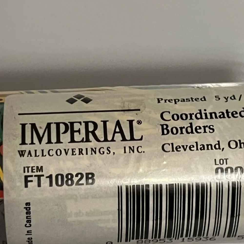 Imperial coordinated borders wallcoverings (lot of 6) prepasted rolls 5yds
